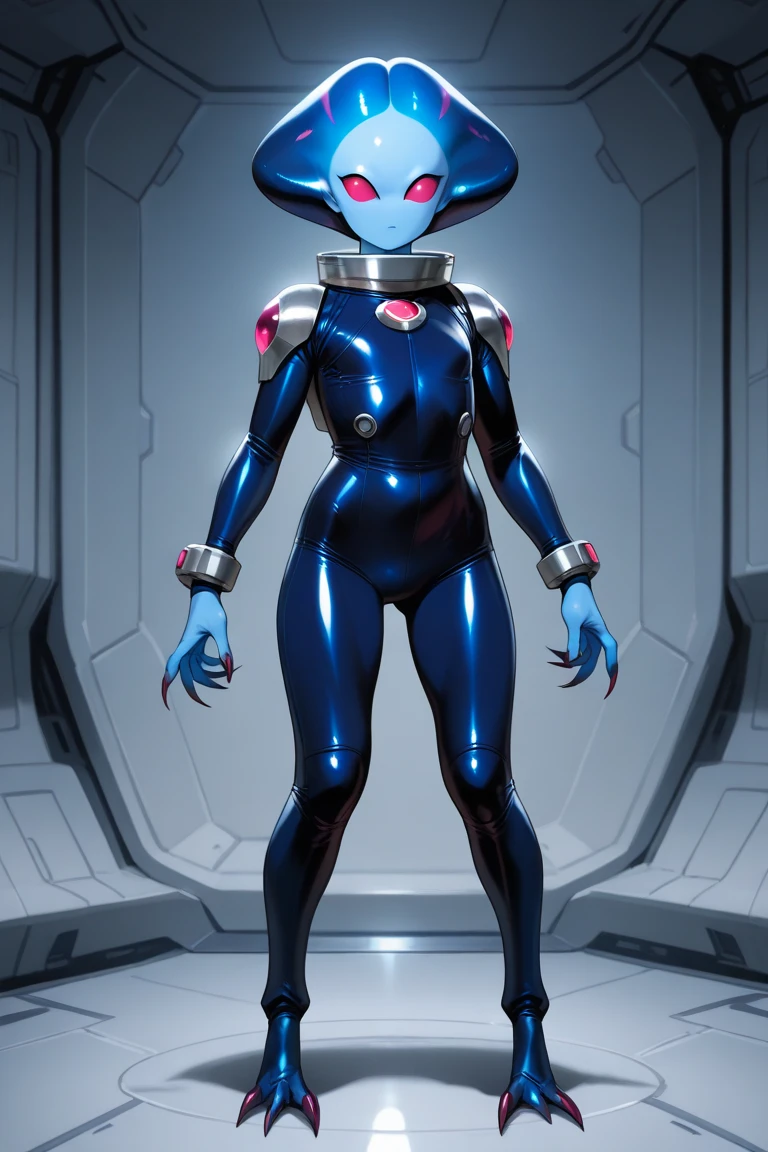 (dark lighting), (ultra intricately detailed), (super-detailed CG: 1.2) , (8K: 1.2),(Original), ((madeline fenton)), (Aletta ocean face), latex body, ((covered head)), ((goggles), (Masterpiece), (blue bodysuit)), (danny phantom character), (black gloves), (Best quality),(Masterpiece:1.4),Anime-ish high quality,(Masterpiece),(gigantic breasts), black neck piece, (black arm gloves), (blue thighs), Masterpiece, (heels),  Super clear picture quality，Clearer than movies,（Fine face）Best quality, absurderes,((masterpeace, 4K, 8K, Yes, A high resolution))1girll, Ten-pack abs，Ten-pack abs，Ten-pack abs，Ten-pack abs，Ten-pack abs，Ten-pack abs，Ten-pack abs
