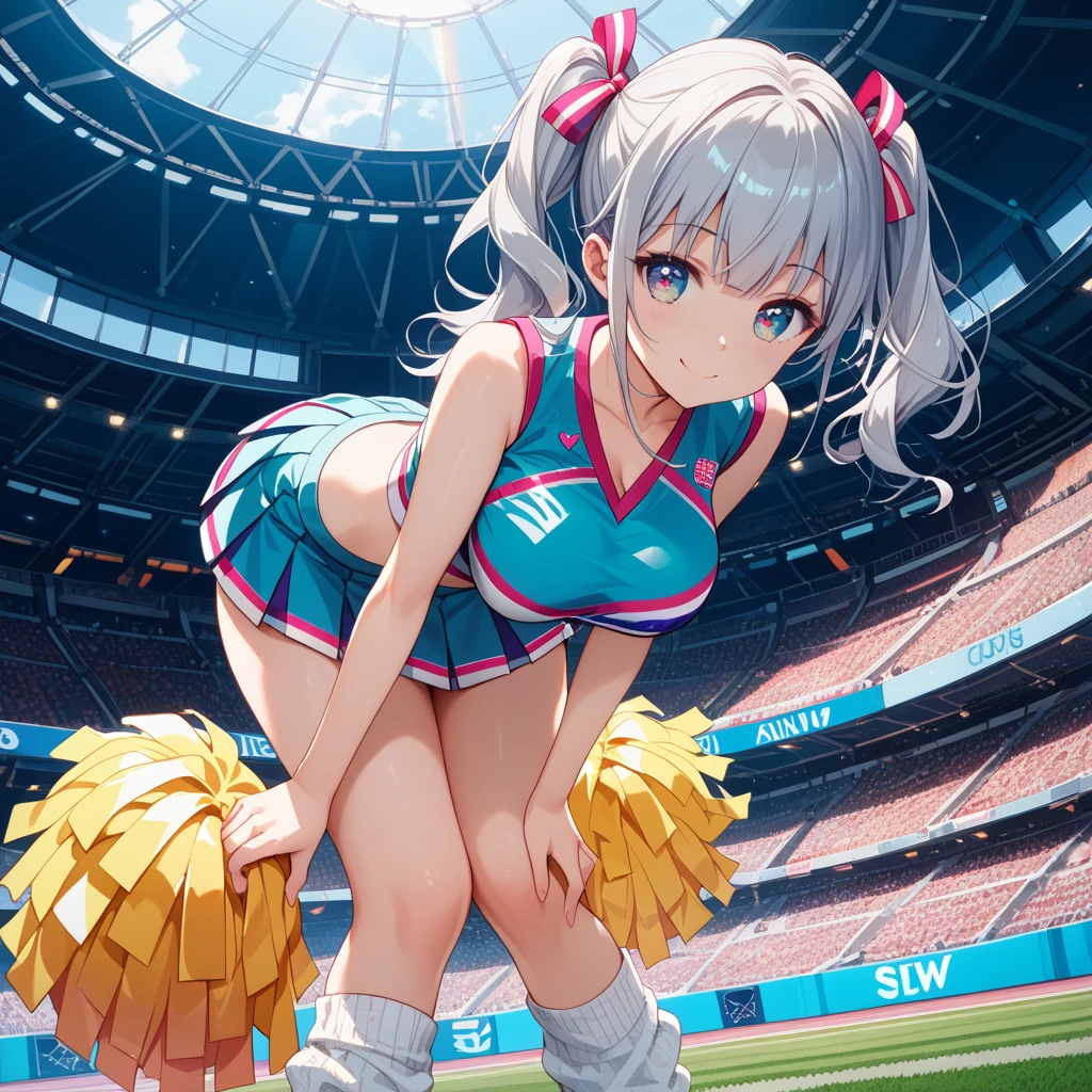 A group of wildcat girls in cute athletics uniforms, have large breasts, Attending a sporting event. The girls are energetic and enthusiastic, Show off your athletic ability on the field. Their uniforms are bright and fitting., Highlight their numbers. The athletics stadium setting is dynamic, Girls are running, Jumping, And compete with each other. The workplace is filled with excitement and competitive spirit.. The image quality is excellent, Highly detailed and realistic visuals. The colors are vibrant and lively, Enhance the overall appeal of the image. The lighting is bright, Showcasing the energy and intensity of sporting events.Girl