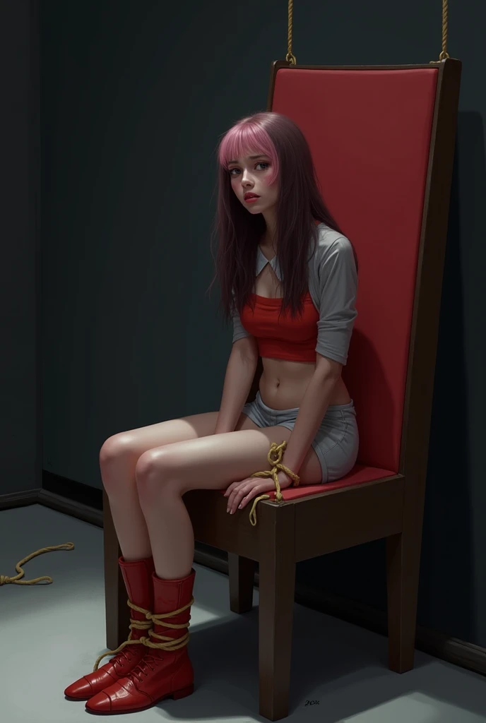stephanie a girl, with pink hair and a pink wig, AS-Young zrpgstyle stephanie, pink striped dress stockings standing on the edge of a castle in a fantasy city with tall towers, (zrpgstyle) (masterpiece:1.2) (illustration:1.2) (best quality:1.2) (detailed) (intricate) (8k) (HDR) (cinematic lighting) (sharp focus), striped dress, intricate detail, (rich:1.4), prestige, gorgeous, symmetric, symmetric eyes, detailed eyes, 8k, high quality, f1.8, 200mm, photografy style, model position, perfect hands, detailed face, perfect face, look at viewer, perfect mouth, perfect eyes, low angle shot, (perfect hands:1.3), detailed face, perfect face, look at viewer, pefect lips, hyperdetailed,glow, physically-based rendering,3d render,8k,high resolution,ultra high res,cinematic look,magical atmosphere,augmentations,insane details,intricate details,Exquisite details and textures,cinematic film still,intricately detailed,finely detail,High Detail RAW color Photo,hdr,cinematic lighting,ambient lighting,professional lighting,Romantic lighting,soft cinematic light,specular lighting,best quality,highly detailed,radiosity,god rays,sunbeam,raytracing,realistic,4k textures, bondage, barefoot,full body