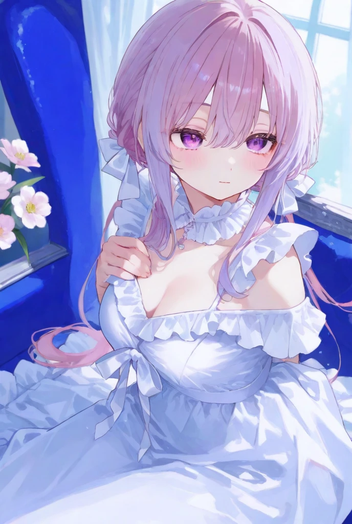 (One transcendent beautiful girl)、ultra-detailed、(8k, RAW photo, best quality, masterpiece:1.2), (extremely detailed 8k wallpaper),professional lighting,sharp focus, depth of field、((((Pure white background))))、(((Detailed and accurate face))),(((9(Character portrait、whole body、front))))、(((Curly hair、Pink fluffy short bob、Rainbow colored inner curl hair)))、((Beautiful Eyes)),((20-year-old woman))、((Beautiful Bride))、(Earrings).(((Long Wedding Dresses、Veil、white pantyhose,necklace、Gloves))),((High heels)),(Staring at the viewer),(((blush)))