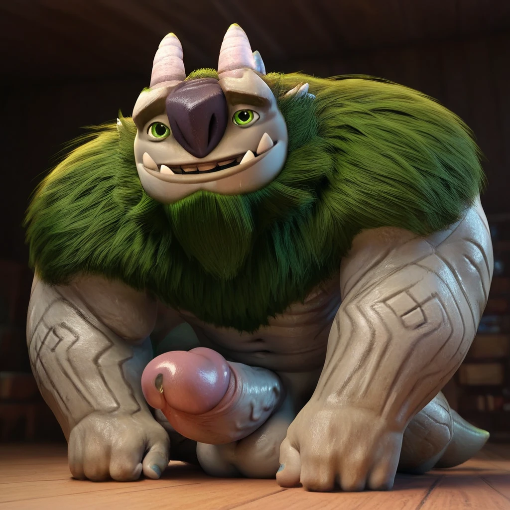 alpha gymrat muscle bara furry showing off feet proudly, close up of feet, dick is shown