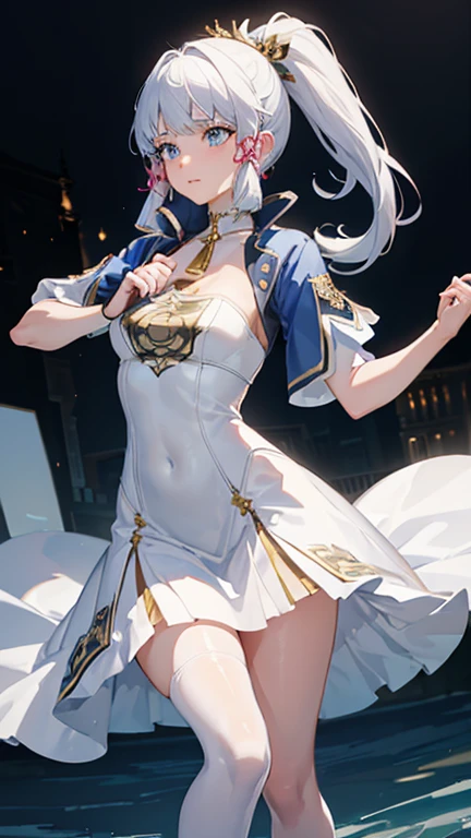 ((Highest quality、masterpiece、Anime Style、Highest quality、High resolution、8k、detailed、ultra-detailed:1.3))、Long legs、Sharp focus:1.2, Beautiful woman with perfect figure:1.4、(smile:1.2), double eyelid、30-year-old woman、Sexy pose、((((Shut your mouth.、One Woman)))),The background is tokyo、アヘ顔,