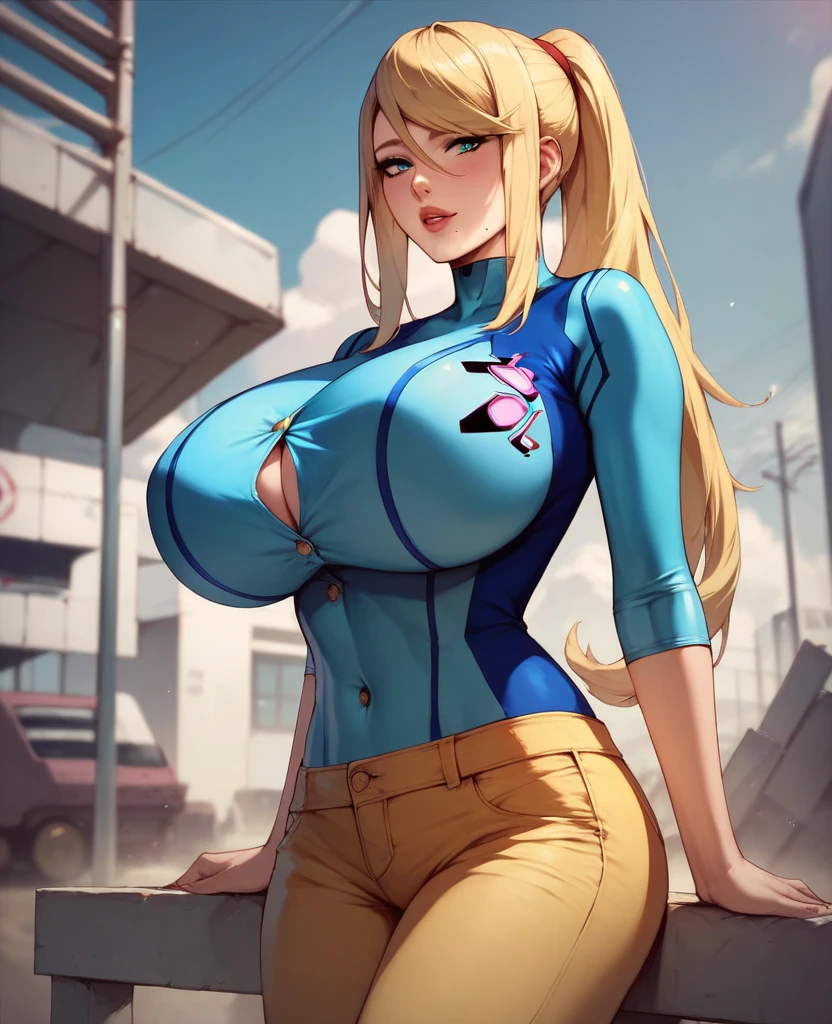 young girl Zelda, T-shirt, long skirt, whole body to see, smiled, excited, moans, long hair, (( very wide hips)), (((colossal Thighs, gigantic thighs, very huge thighs, very big thighs))), sexy pose, wet clothes