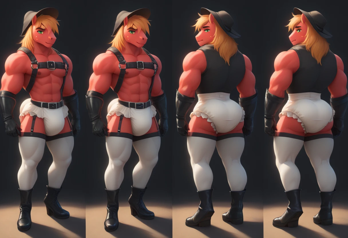 Male , white body, white skin, equine, anthro unicorn, weak body, femboy, girly, solo, thin waist, thick thighs, round ass, hourglass figure, pink hair, high heels, soft chest, smile, red long nails, seductive pose, naked, horse penis, equine penis, balls hanging, submissive, fat ass, small penis, flaccid penis, big round earrings, straight hair, very femenine, choker, fishnet suit, bride lingerie,make up, shy, sensual, curvy body