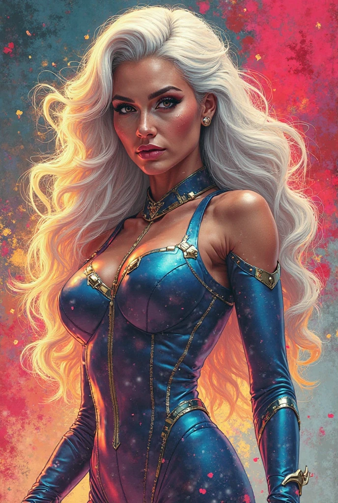 (RAW Photo, best quality), (Hyper Realistic),16k,(realistic, photo-realistic:1.5), Masterpiece,ultra high res, Stunning, (Camera_Top_View:1.5), ((Beautiful_Milf_Brazilian_Woman:1.4), ((Athletic_Body:1.3), (Suntan_Dark_Skin)), (fleshy luscious lips:1.4), (Lying_on_Futuristic_Intricate_Place_in_the_Space_Galaxy:1.4), (Gorgeous_Very_Long_Blonde_Hair:1.4), ((wearing_Futuristic_Intricate_Isometric_Fluid_Armor_and_Cloak_With_Galaxy_Effects:1.4)), (high detailed Skin:1.3), (Cleft_Chin:1.4), beautiful detailed eyes, naughty face, looking at viewer), natural lighting, volumetric lighting, (Film grain, Fujifilm XT3, 8k uhd, dslr, Lens), (maximalist photo 8k resolution, intricately detailed, complex, elegant, expansive, fantastica), high quality, hollywood lips, wide jaw line, wide lips, narrow beautiful nose, Cinematic, Hyper-detailed, insane details, Cinematic, Hyper-detailed, insane details, Beautifully color graded, golden ratio composition