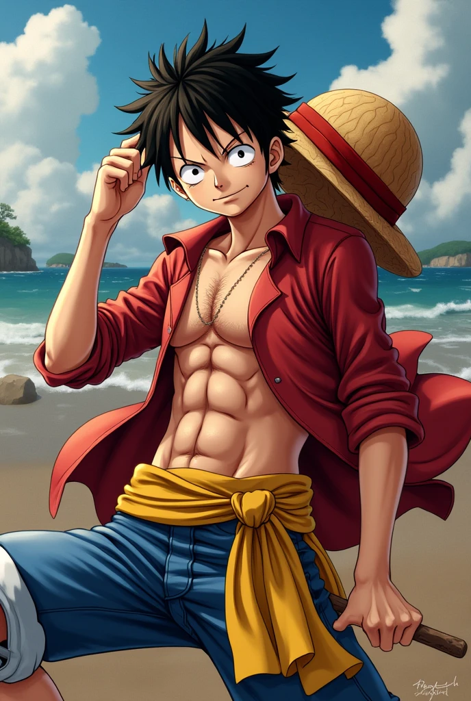 One Piece white hair Luffy,4K分辨率