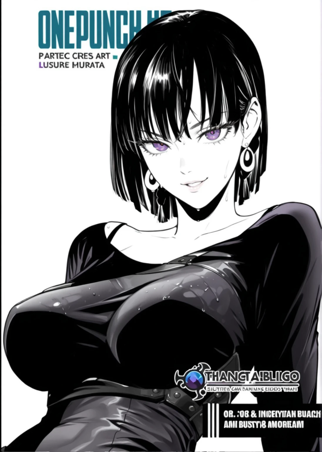 Fubuki hair verde oscuro, vestido verde