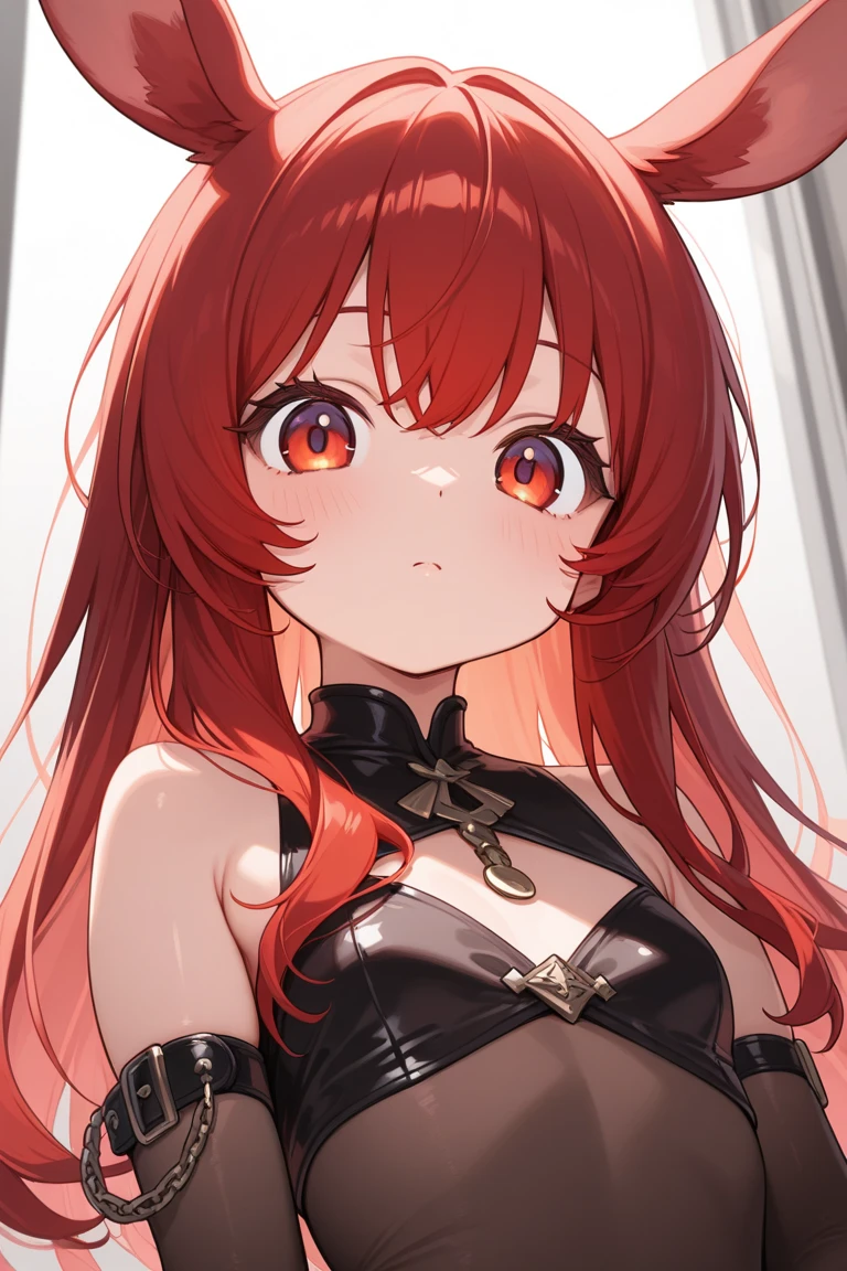 beautiful red hair demon princess