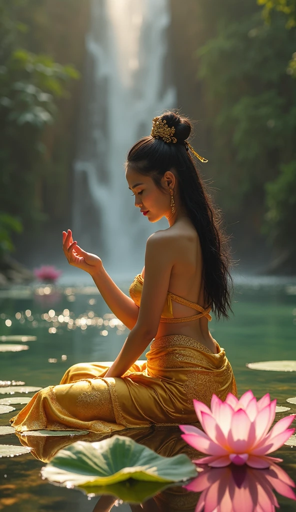 there is a woman in a blue swimsuit posing for a picture, seductive anime girl, wearing leotard, cute girl wearing tank suit, ultrarealistic sweet bunny girl, realistic young gravure idol, pretty face with arms and legs, japanese goddess, sexy girl, photo of slim girl model, beautiful asian girl, photorealistic perfect body, japanese model, tight attire