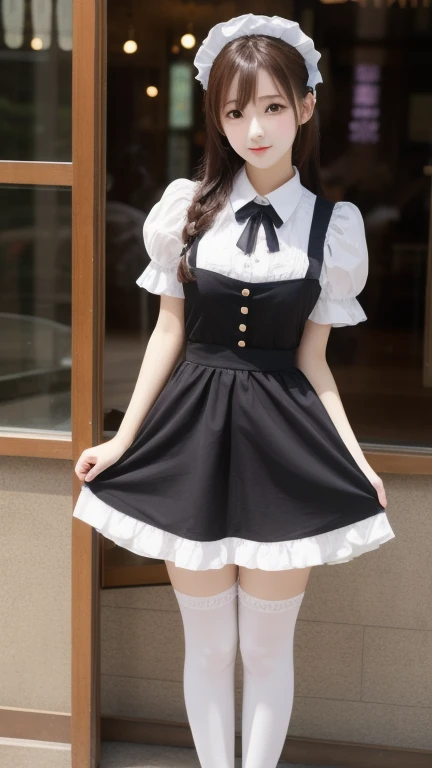 Girl, Lady, Fluttery Skirt, Whole Body, Baby Face, Lolita, Furifuri, Maid