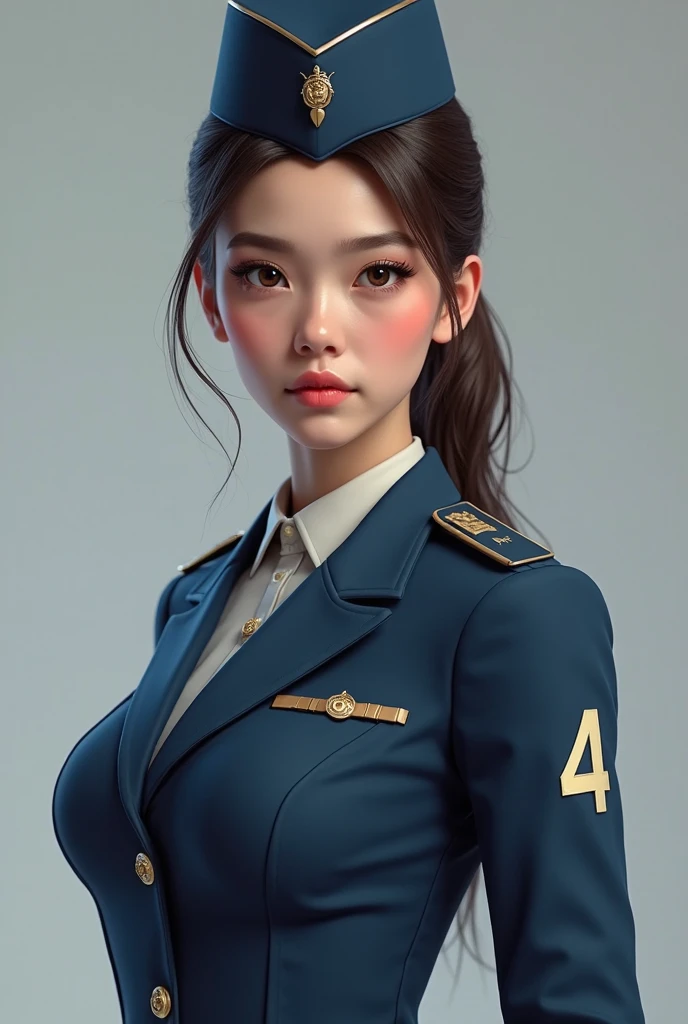(photorealism:1.2), asian,officer,girl,30years old