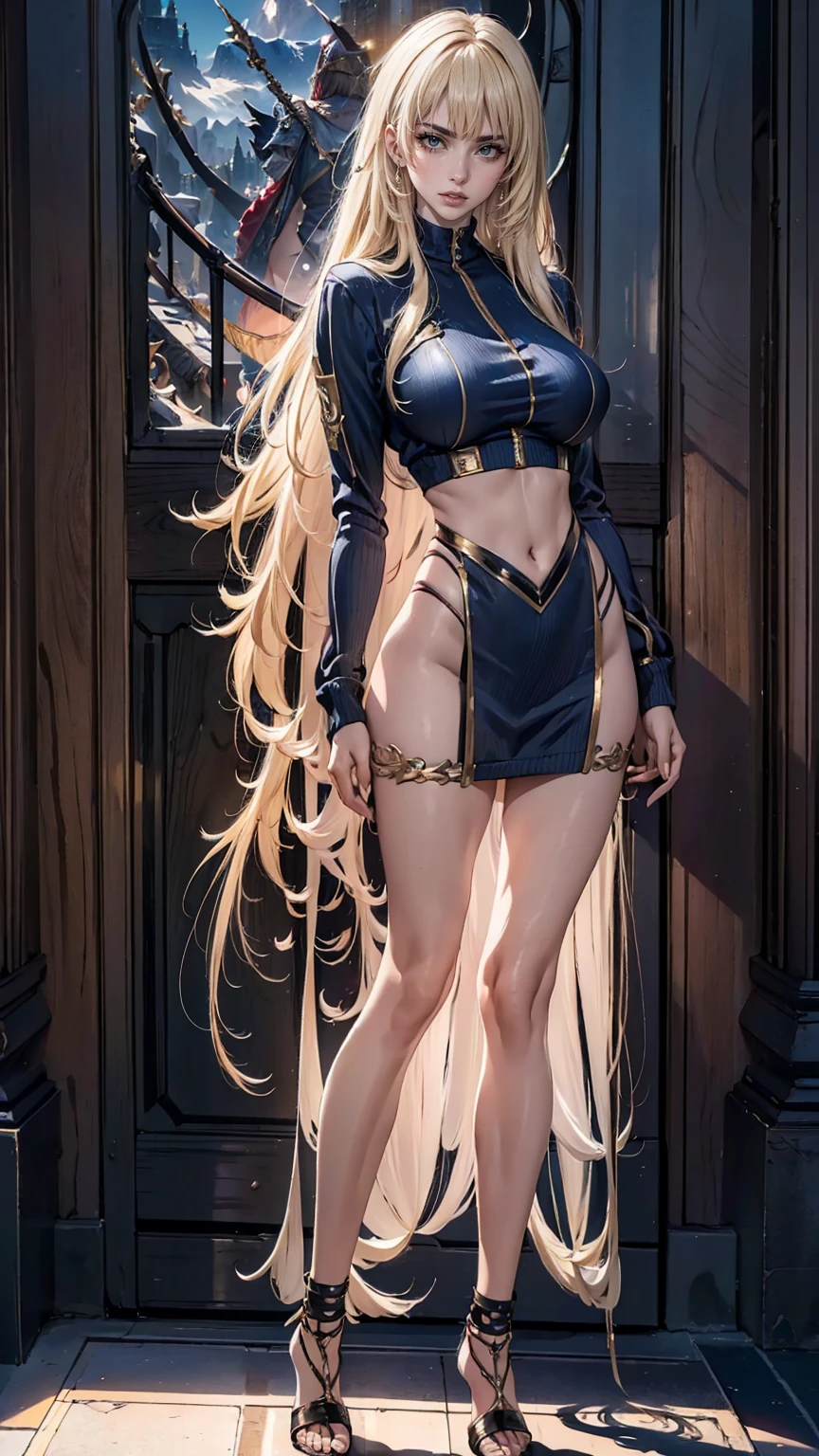 round image,(masterpiece:1.3), (the best quality:1.2), (super fine illustrations:1.2), (Masterpiece), high quality, high detail,(SOLO:1.4),((round image)),[(white background:1.1)::5],[(cyberpunk:1):5],[(game character portrait:1.2):5],

{1 girl},{solo},(((full body))),{{{only five fingers}}},((yellow))long  hair((yellow and (White) ends)),long hair,whole body, pantyhose,look at viewer, from above, aqua eyes, cyberpunk, bare shoulder, gold collar, necklace, bracelet, golden chain armor, bustier