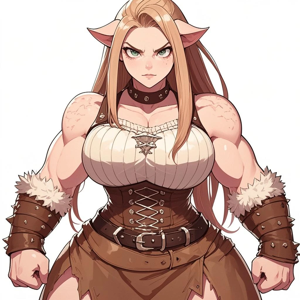 solo, kemono, (dragon), anthro, female, scales, tail, muscles, medium breasts, maxi skirt, long skirt, medieval, fantasy, outdoors, outside, toe claws, strap leather sandals
