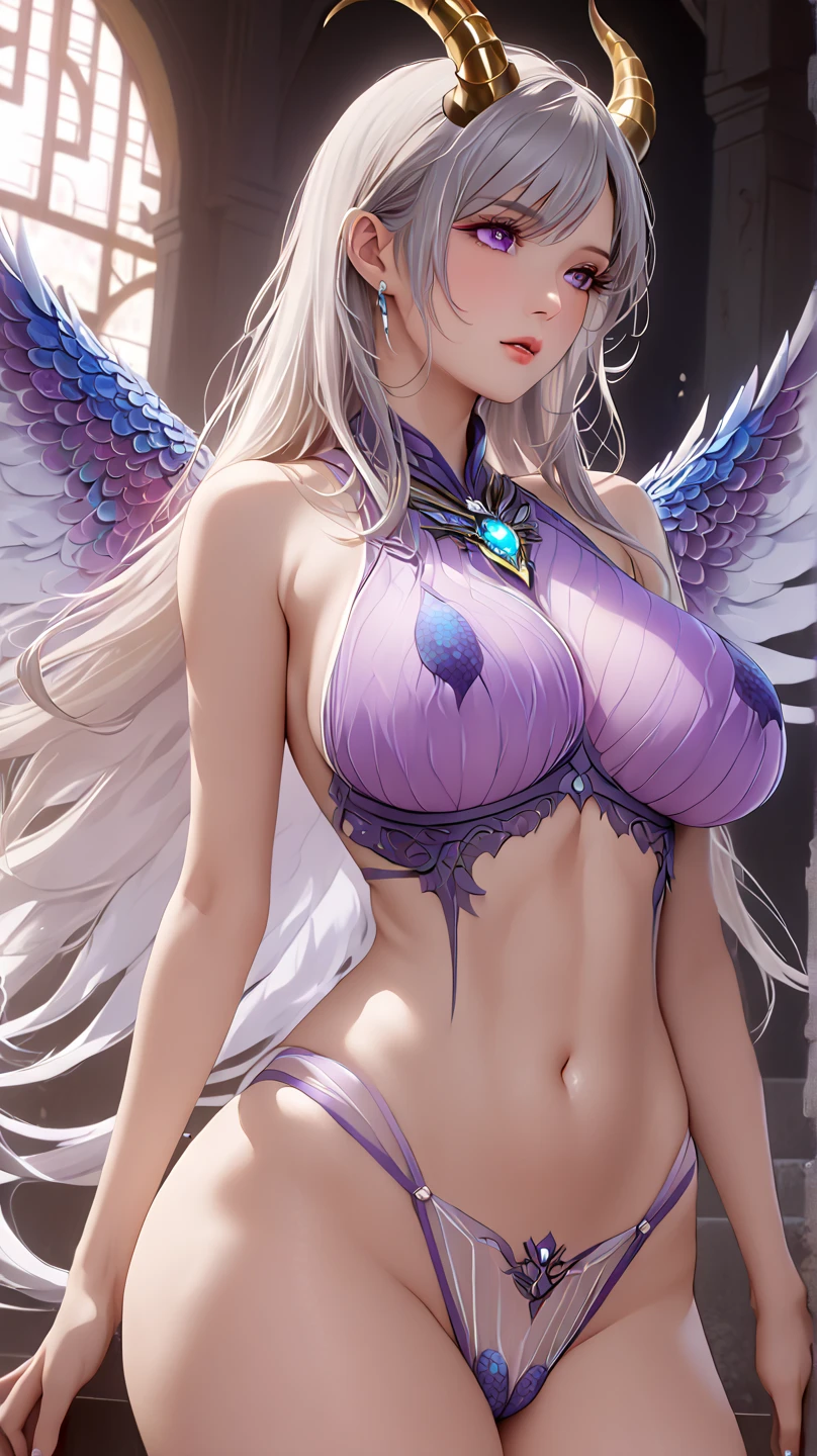 (((Photorealsitic))),(((masutepiece))),(((Best Quality))),(((hight resolution))),(((8KAnd then))),((realskin)),(lighting like a movie),((real human-like images)),(((Ancient Chinese queen))),a very beautiful woman,24 year old,ancient chinese royal sheer fabric、red clothes with detailed patterns:1.5,(((jeweled costume:1.5))),(((Colossal tits:1.5))),(((cleavage of the breast:1.5))),Nipples are erect,((The front of the clothes is fluttering:1.5)),matchless beauty,Extraordinary sexy beauty,(Beautiful body like a model),Costumes fluttering in the wind,sexy pose,very sexy costume,Bewitching look,((wide open legs:1.75)),(((Glowing wings:1.5))),(((Mysterious background of another world)))