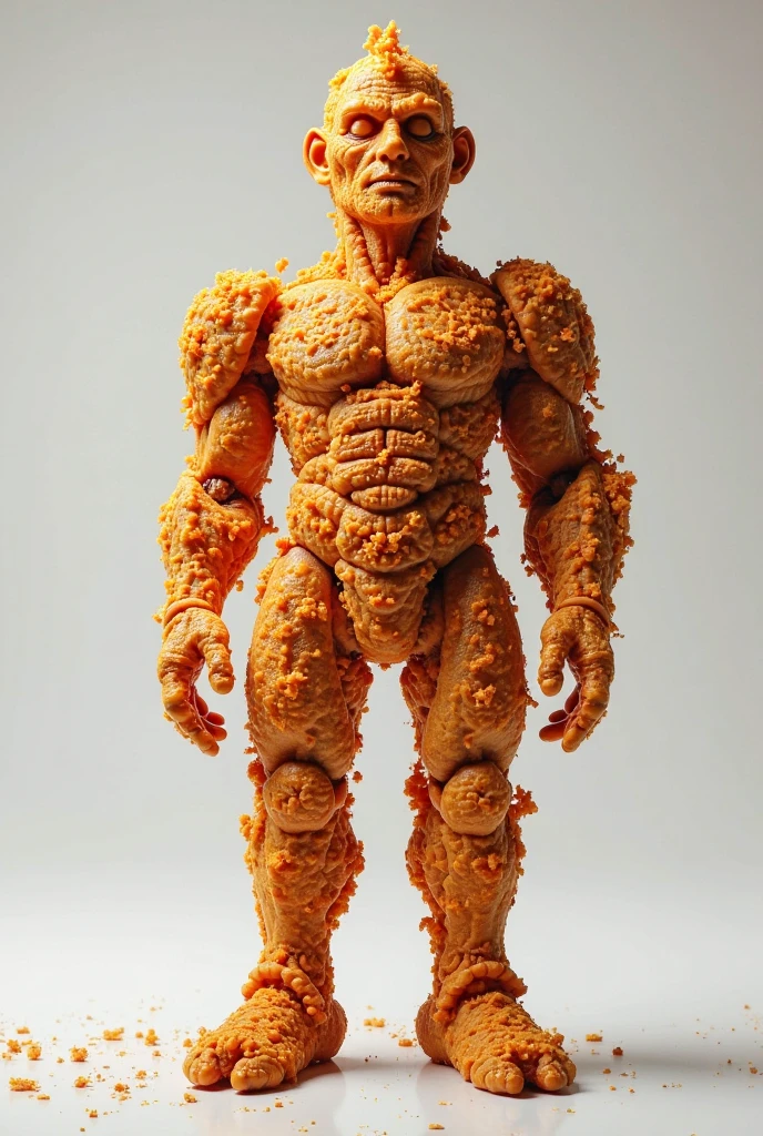 a lizardman, erected, real palpable skin feeling image not plastic, Big Stomach, strong and fleshy upper body, ultra detailed, balloon belly, size comparison with human