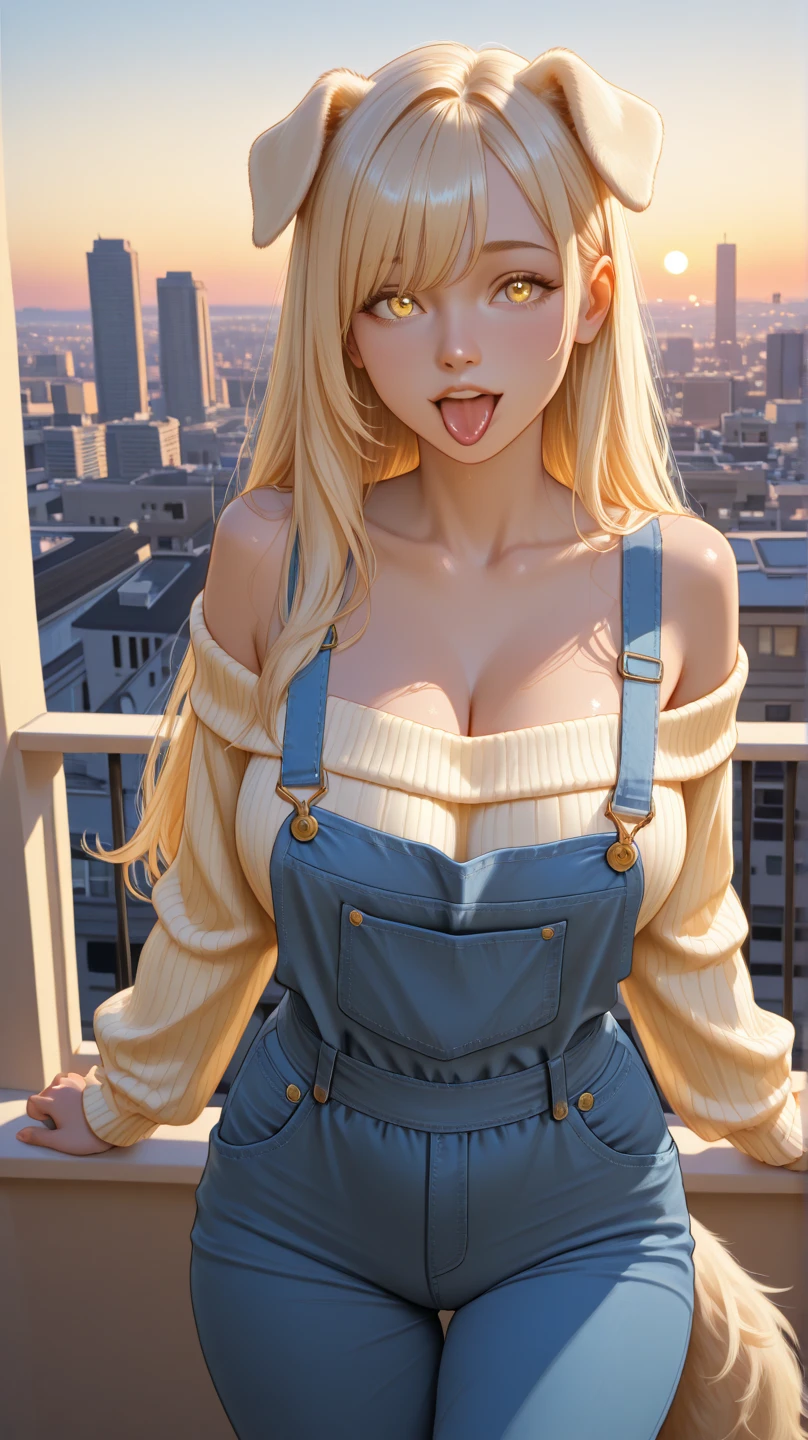 3/4 shot of a beautiful Caucasian woman in summer top, jeans skirt and garter belt stocking with strings, standing, spreading, skyline in the background out of focus, outside, detailed face, thick jawlines, big eyes, skin details, intricate details, muted colors, cinematic, grain, sharp focus, best quality, masterpiece