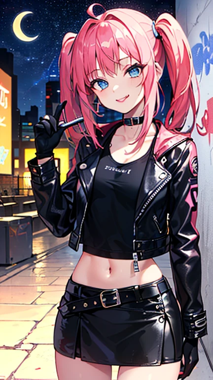 atom punk heart design graffiti art, high detail girl with baby-pink heart mark, center of steampunk heat line, shaggy long hair with blowing, on fast heart-beat shadow of backdrop, intricate detailed, insane detail, high quality, tonal and high contrast, beautiful rainbow gradation neon line, high resolution,
