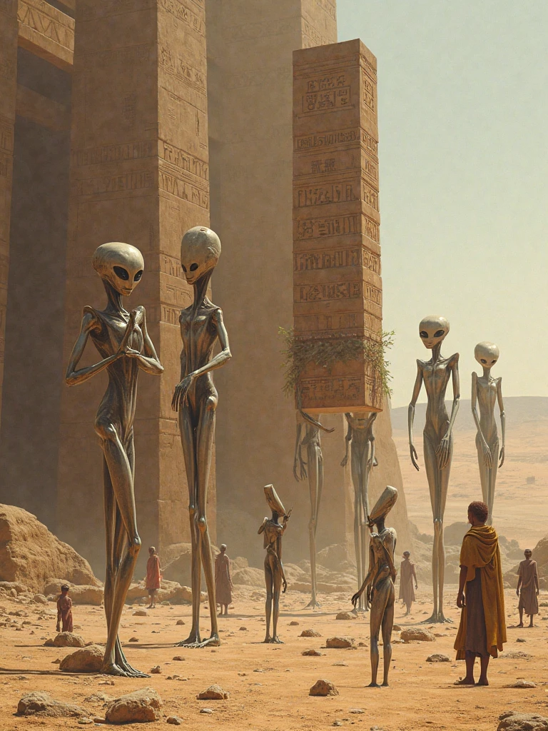 Aliens digging into the Mayan temple