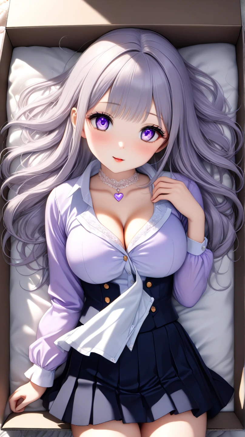1girl (masterpiece, round_iris, extremely crisp crystalline shiny purple eyes, perfect_anatomy, extremely_captivating_hypnotic_mystic_eyes, ) perfect face, long pink hair, smiling evil, big breasts, short pyjama, gamer girl, bedroom, selfie, dynamic pose, best quality, 4k
