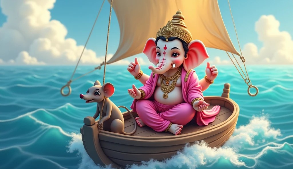 Lord Ganesh
In sea