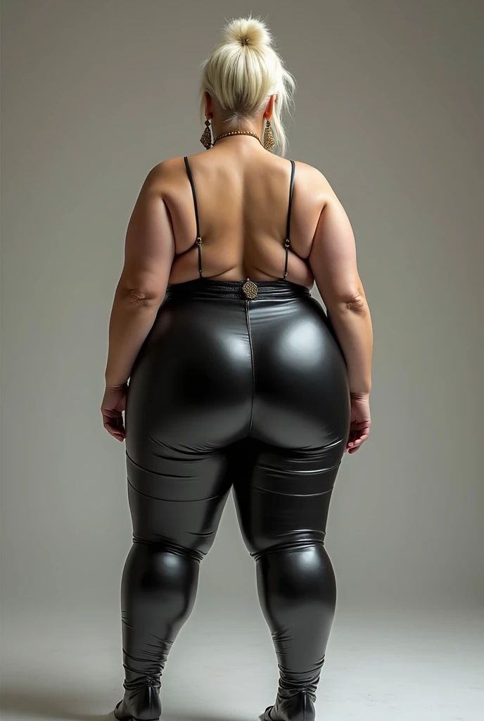 (Curvy:1.8), latina, (one person), (straight black hair), (wearing booty shorts:1.4), (thigh high boots), (tan skin:1.4, (wide hips), (thick thighs:1.6)