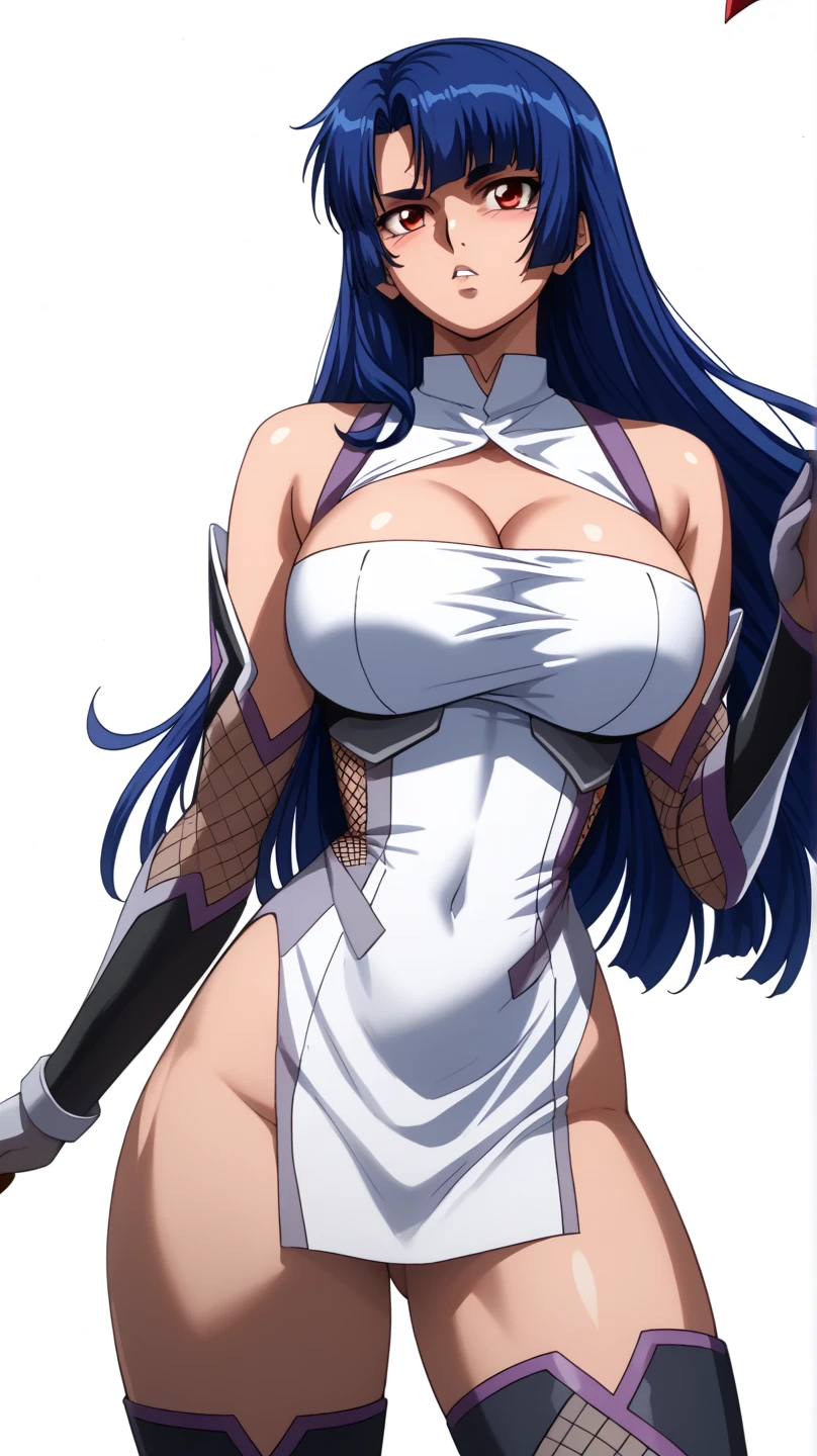 masterpiece, ((ultra detailed background, delicate pattern, intricate detail)), (highly detailed, fine details), best quality, beautiful lighting, (gigantic breasts)), NicoRobinV2, 1girl, (light skin:1.1), black hair, long hair, solo, medium breasts, (smile), blue eyes, cleavage, closed mouth, hair slicked back, jewelry, collarbone, ((helloutfit:1.1), underboob, elbow gloves, thigh boots, highleg panties, bare shoulders, curvy, midriff, curvy, thighs, higheels, shiny clothes), (complex detailed background, outside, street), curvy, cowboy shot, (light skin:1.1)