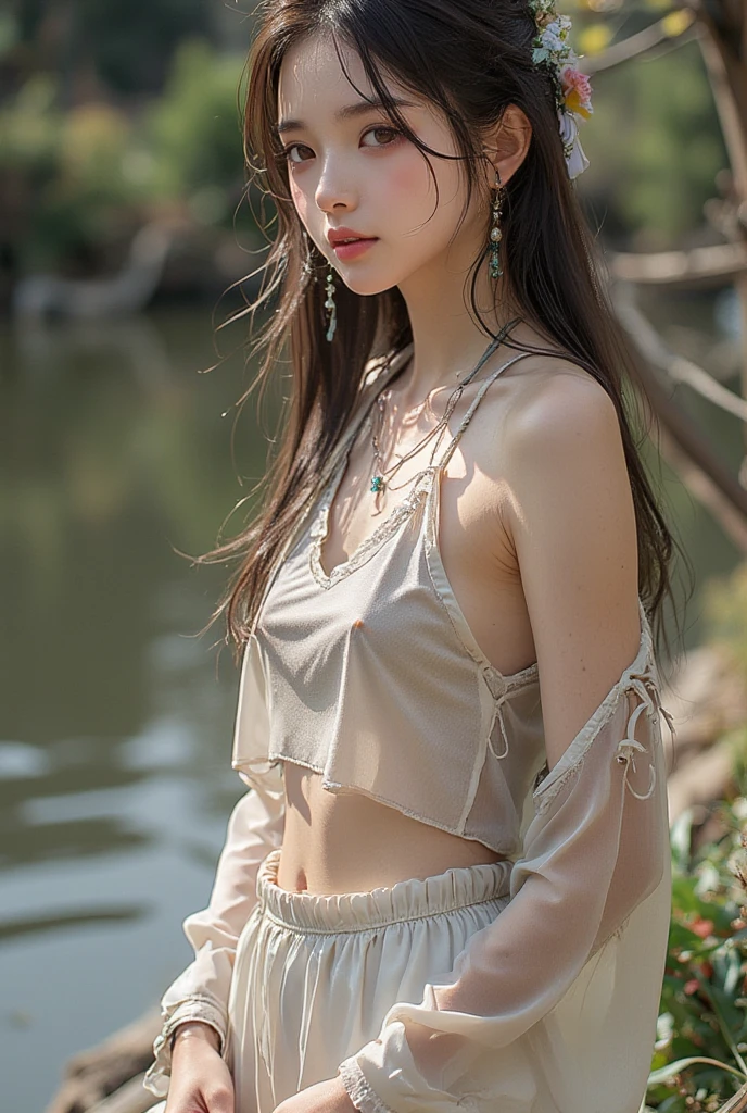 (masterpiece, best quality:1.2), (8k uhd, 16k, 32k, ultra high res), (photorealistic:1.37), (RAW photo), ultimate-realistic, ultimate-realistic details, ultimate-realistic texture, ultimate-intricate details, ultimate-realistic lighting, ultimate-realistic shadow, japanese girl, 24yo, ultimate-cute face, ultimate-RAW skin, ultimate-eyes, (Post Apacolypse Wanderer), (Female), (Fantasy Apocalyptic Setting), | (Wandering through overgrown City),(Quite a bit BODY Generation!!!), (Insane clothing details), (Apocalyptic Outfit), (aesthetic style), (Clothing show skin), (Necklace), (Pistol on hip), (Military boots), (Earings), | (Long beautiful hair), (Interesting hair style), (Beautiful Face), (shiny Eyes), (Light skin), (exhausted face expression), | (Kynetic body parts), (body in motion), (Proportionate body), (Human Body), (aesthetic body), | (Complex Background), (High Resolution Image), (Cinematic), (stunning visual masterpiece!), (professional composition), (Best Quality), 