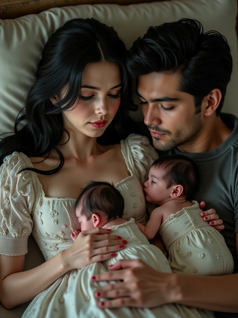 A man is going to meet a woman for intercourse. British flag on men's jerseys. And nearby is a newborn baby whose body is clothed in the color of the Indian flag. 1947 is written in the background of the pictures