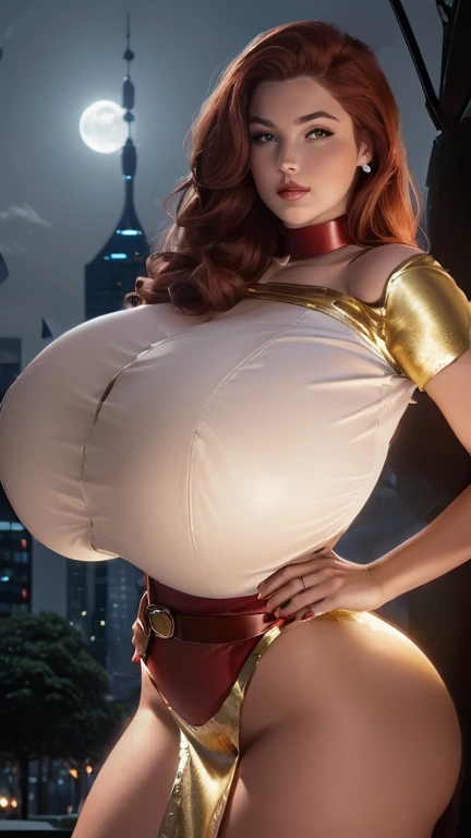Red sonja pregnant, sculptural body and huge and immense breasts, with multiple wounds of arrows and swords, sex empowered, she opens her legs showing her open squirting sex that drips abundantly. Ultra detailed and ultra realistic.Very huge tits. Insane attention to body detail. Self-confident. Enjoying her sex. In the style of Norman Rockwell.