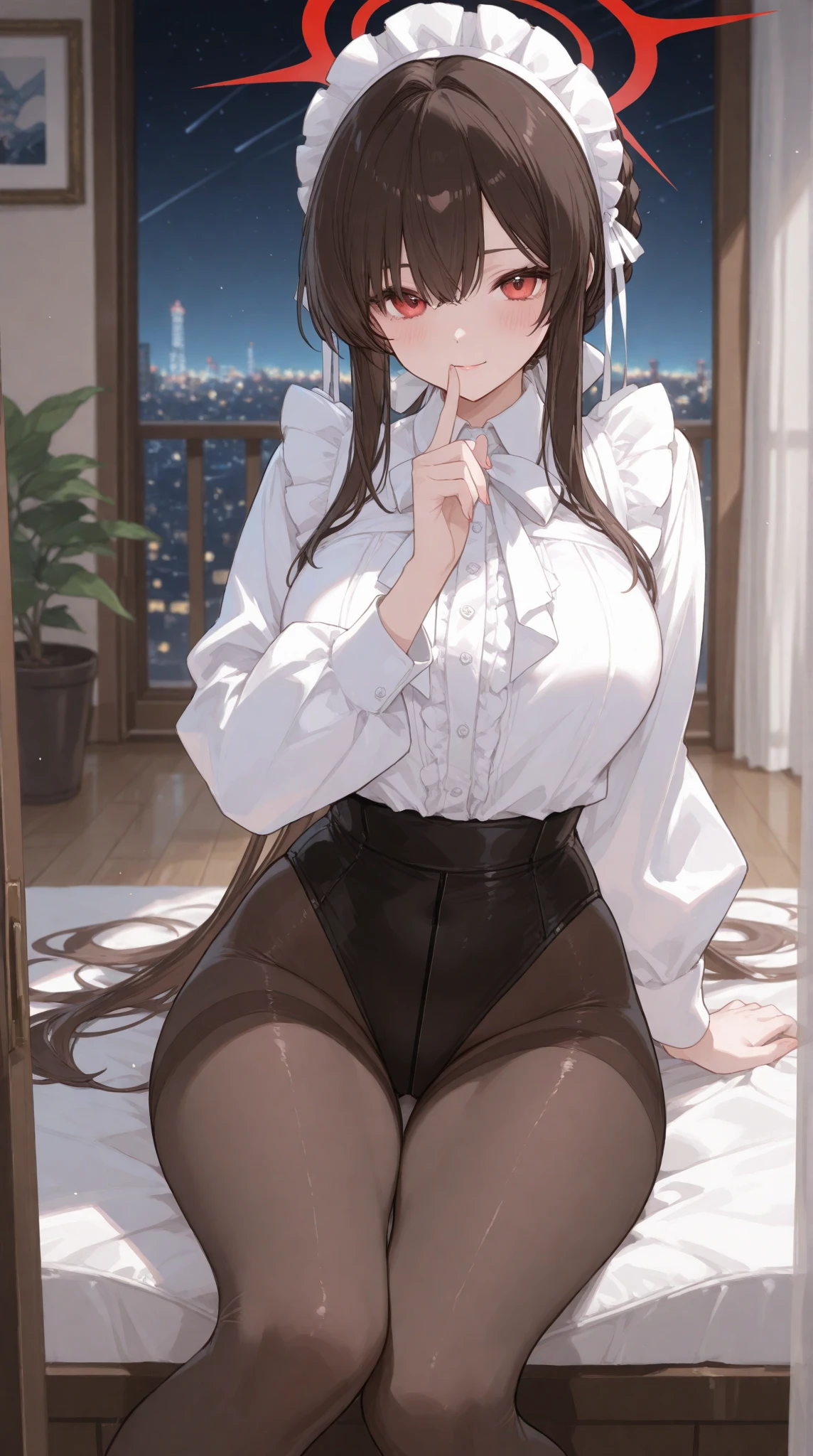 Married women、Mother and daughter、Married women、40 years old、Side Ponytail、wedding ring、Knitted sweater、Tight Skirt、Black Pantyhose、panties under pantyhose、entrance、Highest quality, smile,, Big Ass、Big Breasts、Thighs、Sit down and take off your boots、Black panties、Big Ass、Sweaty ass、Sweaty crotch、Black bra、Low - Angle、Cowboy Shot、The gesture of taking off boots、Have boots、Steam from boots、Take off one boot、脱いだSteam from boots