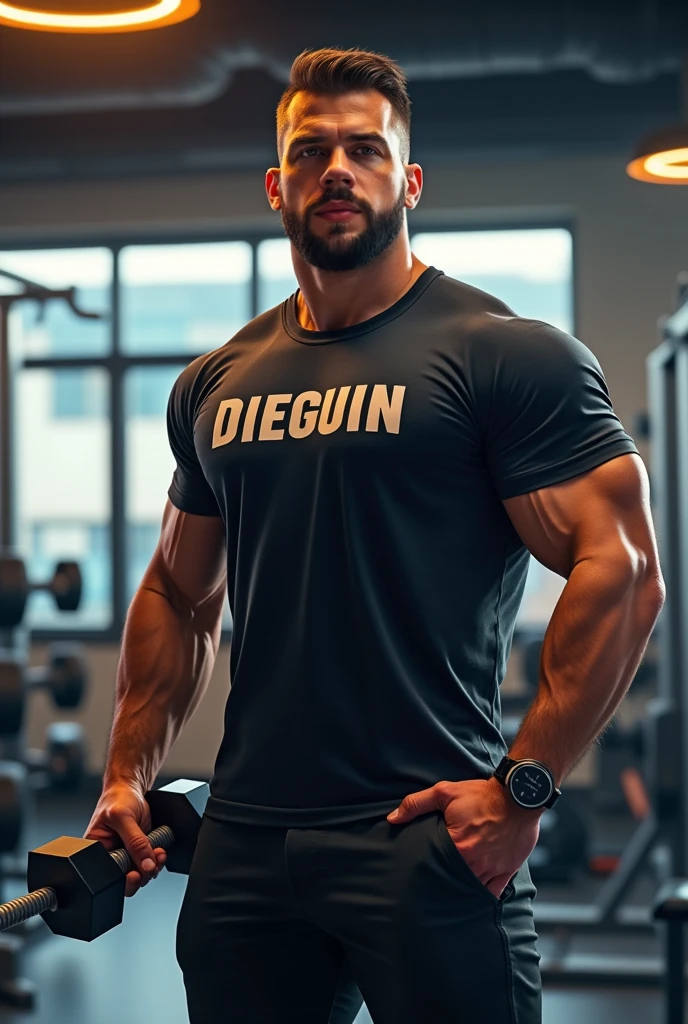 an anthropomorphic rhinoceros, muscular, bodybuilder, tattooed body, with ”AC DC” t-shirt", bad boy bracelet and necklace, muscle ripped jeans, white Nike sneakers, hostile face, bottom of the Bronx. 8k, intricate details, cinematographic, plano general.