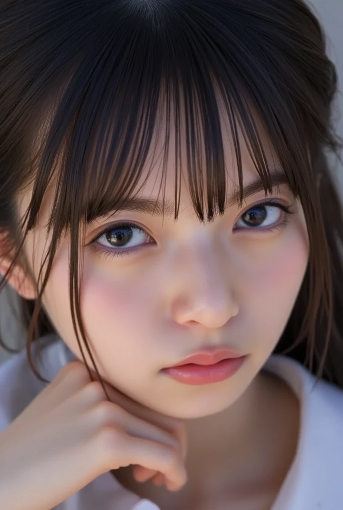 ph momo, momohd, phmomo, solo, 1girl,  pink hair, purple eyes, short hair, hair flower, sweater vest, ,(yellow sweater:1.2), big eyes, plaid skirt, black thighhighs, (masterpiece:1.6, best quality),  (finely detailed beautiful eyes: 1.2), ultra-detailed, illustration,beautiful detailed eyes, (yandere:1.4), (empty eyes),  backlighting, looking at viewer, blush, smile, (masterpiece, finely detailed beautiful eyes: 1.2), detailed eyes, hyper detailed,light smile, highly detailed, beautiful, small details, ultra detailed, best quality, intricate, hyperrealism, sharp, digital illustration, detailed, realism, intricate, 4k, 8k, trending on artstation, good anatomy, beautiful lighting, award-winning, photorealistic, realistic shadows, realistic lighting, beautiful lighting, raytracing, intricate details, moody, rule of thirds, masterpiece, (illustration:1.1), highres, (extremely detailed CG, unity, 8k wallpaper:1.1), beautiful face, highly detailed face, ultra realistic, masterpiece, bokeh, pink hair,extremely detailed, intricate, zoomout, colorful, vibrant colors, red nail polish, side view,standing,whole body,green skirt, plaid, plaid skirt, sainan high , , skirt, sweater vest,
