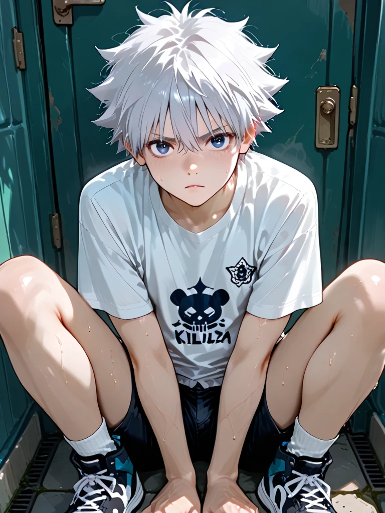 Cool Killua Sitting Poses - SeaArt AI