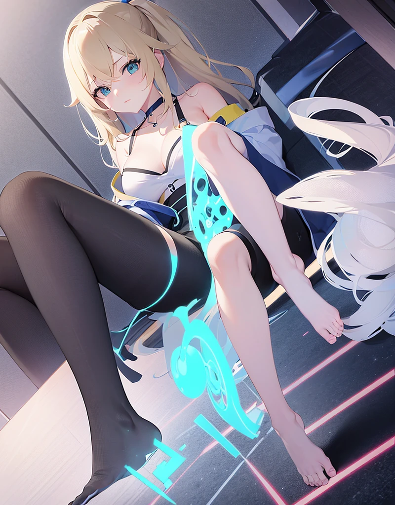 a girl, sexually suggestive, sitting,  full color, Long white hair, Red eyes ，Eyeliner, Red, open air, Rose, night, ruins, Butterfly，mine same as the original, mine, , (:1.2) rest, (cheongsam), (view from below), (place one's arms behind one's back), (wild lift), thin dress, Crotch cutout, best quality, high resolution, unified 8k wallpaper, (illustration:0.8), (beautiful and delicate eyes:1.6), extremely detailed face, perfect lighting, Very detailed cg, (perfect hands, perfect anatomy), soles of feet，sitting，blond，red lips，Acting cute，Feet close up，Soon，Complete feet，white，close up, ((Nude)), ((naked)), ((from below:1.3)), ((beautiful feet, toes)), ((fully naked, no clothes)).