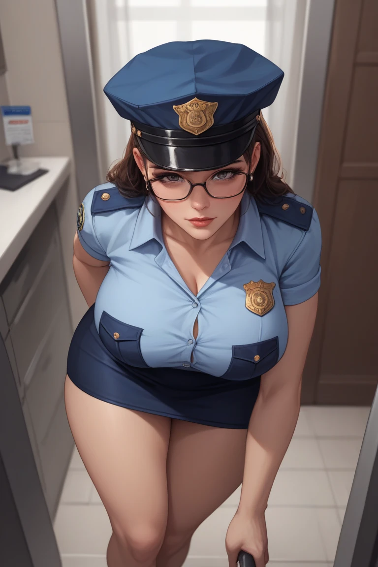 Naked with a police belt、watch、Shyness、Japanese Beauty、Drunk、Hiccups、Standing in front of a wooden wall