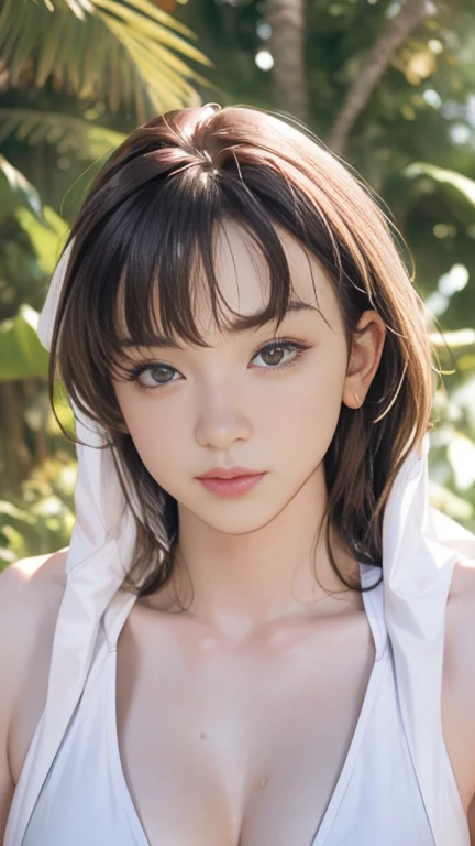 however、Attention to detail、High resolution、japanese woman、sexy、big breasts、bob hair、Completely naked、whole body、lie down and spread your legs、bed