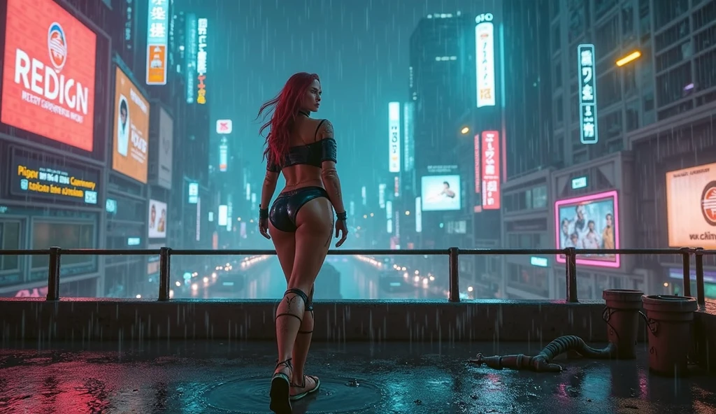 ((hiperrealista)), ((cinematic scene)), Asuka Langley Shikinami, agarrando sus pechos, In a futuristic city at noon, Llevar un traje transparente, trasero perfecto, ((vista del trasero)), ((view from back, vista desde abajo)), ((pechos desnudos)) (Sideboob)), ((desnudo)), ((ropa transparente)), Hermosos pezones rosados, Cara perfecta, coloured hair, Black clothes looking at the camera, Mujer hacker mostrando joven, joven, pechos grandes, Protuberante, sexual, seduction, glued buttocks, Crotch Spreading, fibre optic cables, Logotipos corporativos, HDR (High Dymanic Range), Trazado de rayos, NVIDIA RTX, Super resolution, Motor Unreal 5, Subsoil Scatter, Texturas PBR, Procesamiento posterior, Anisotropic filtering, profundidad de campo, Alta nitidez y nitidez, Texturas multicapa, Mapeo de albedo y especular, Sombreado de superficies, Precise simulation of light-material interactions, proporciones perfectas, Renderizado de octanaje, duotone lighting, ISO bajo, balance de blancos, Regla de los tercios, amplia apertura, 8K RAW, High Efficiency Sub-Pixel, sub-pixel convolution, glow particles