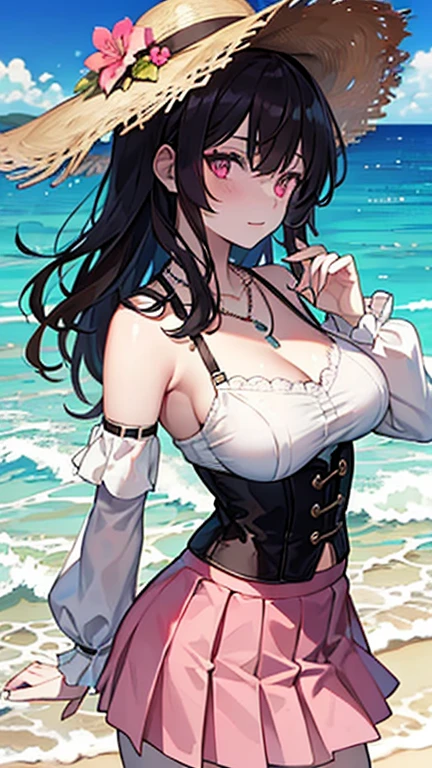 (Close-up:1.4)、(RAW shooting:1.2)、(photorealistic:1.4)、(masterpiece:1.3)、(highest quality:1.4)、solo、7 head and body、(slender and beautiful girl)、cute、(Medium chest:1.2)、(cleavage)、(full body shot)、8K、(muste piece:1.2)、(Cute off-the-shoulder、mini skirt:1.3)、(大きく開いた胸のCute off-the-shoulder:1.3)、(Sexy model pose with chest sticking out:1.3)、cowboy shot、view audience、(beautiful hands)、(beautiful thighs)、hair blowing in the wind、cute系、flower gardenに座る、flower garden、outdoor、(perfect anatomy:1.2)、