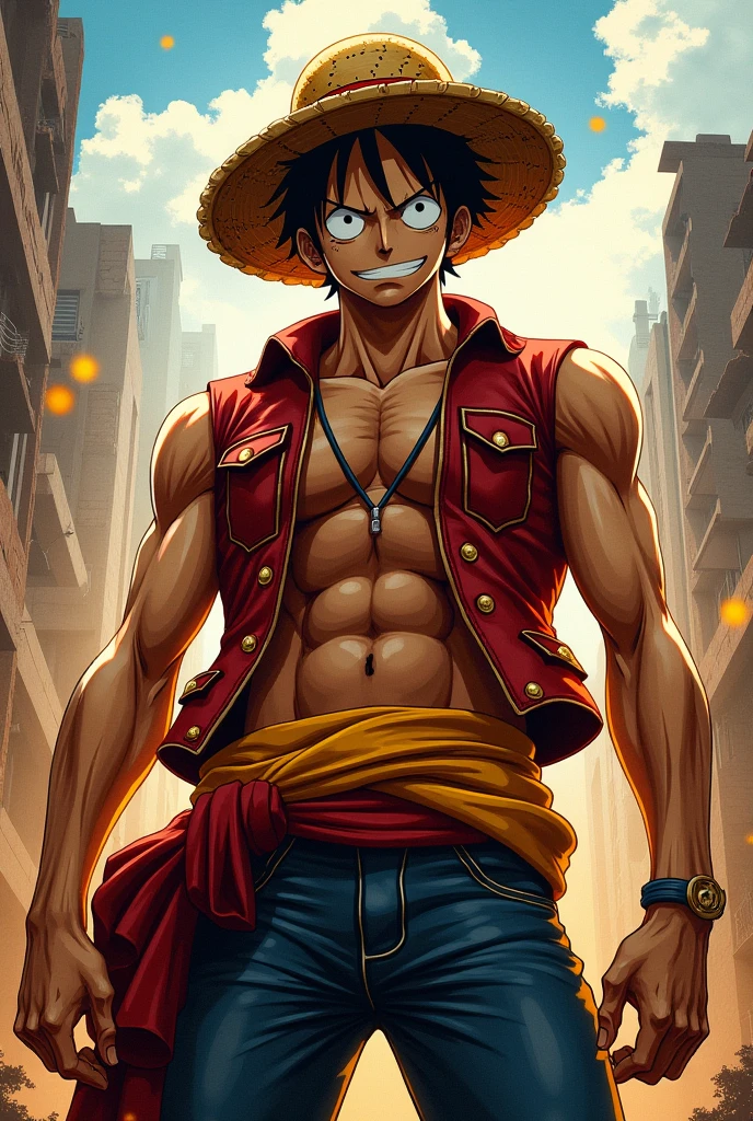 valorant agent deadlock with a luffy straw hat on