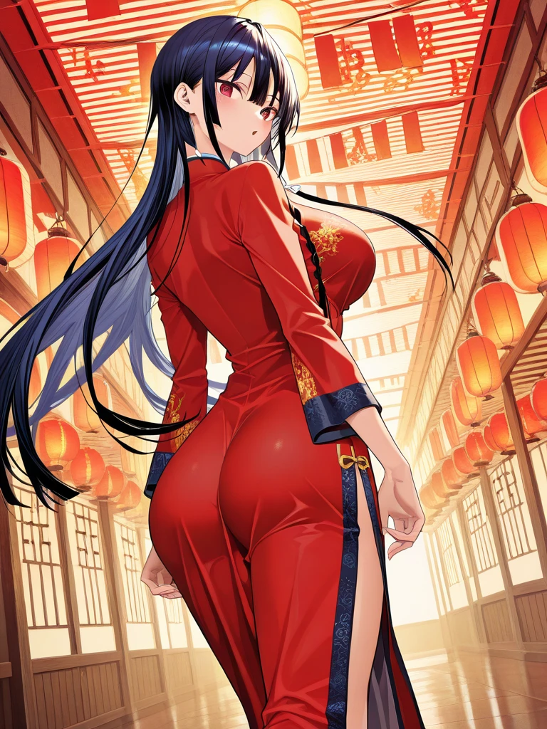 8k Tragic fantasy historical drama Beautiful palace secrets A beautiful 10-year-old Chinese kung fu girl with long black hair holds her arms up in a ceremony、Both legs are restrained and the body is fixed to the cross Gorgeous embroidery, Ultra glossy, She is wearing a shiny red long-sleeved floral kung fu suit.... She cries while a dick is inserted into her pussy
