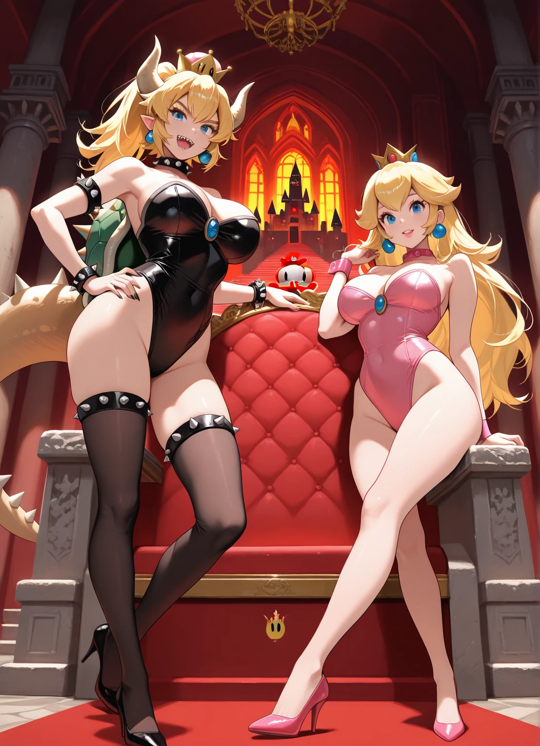 Nintendo style bowsette pinup sexy