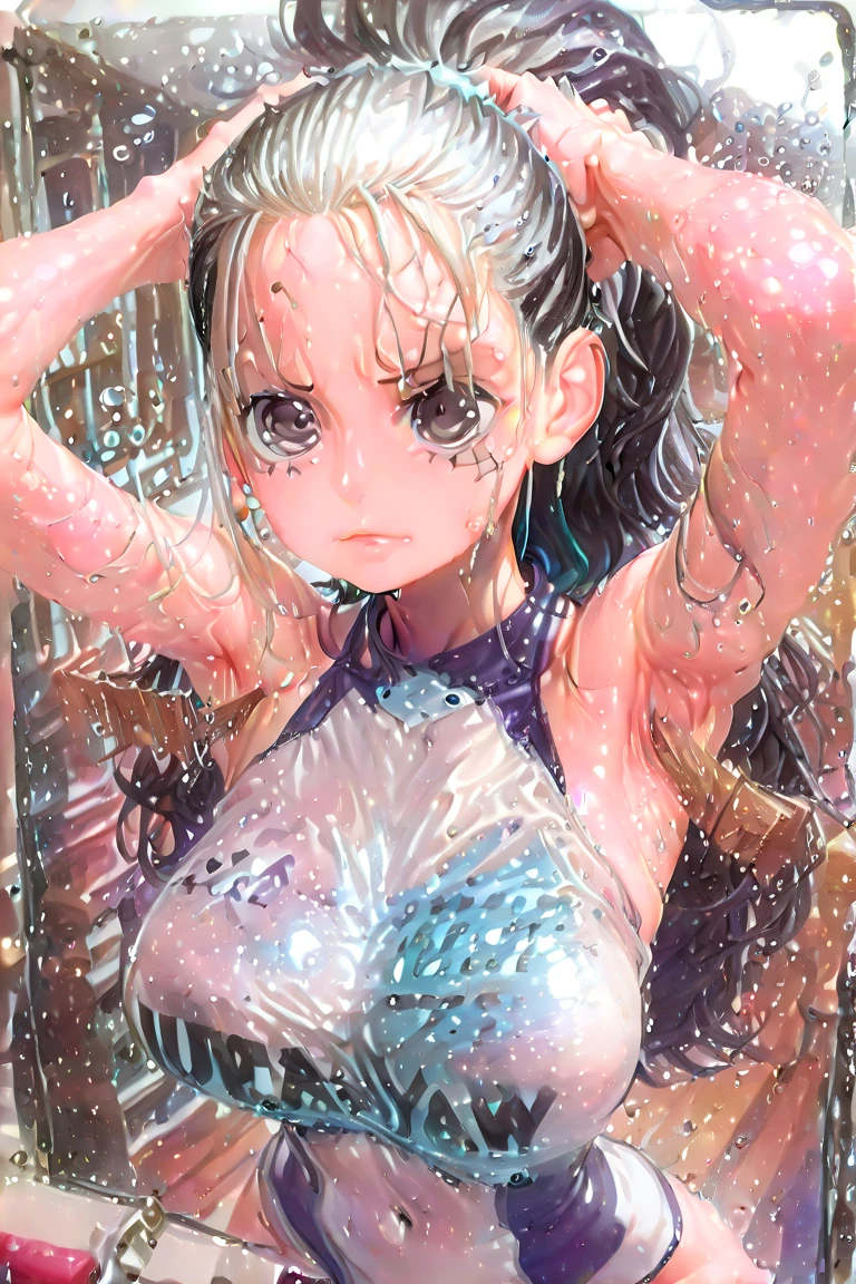(high quality 8K anime), man head, twink male body, Sweaty and sweaty, Powder blue vapor, Delicate skin, (hermaphrodite, manly short hair, creepy erotic smiling, (Photorealism), masterpiece, best quality, portrait, Perfect underarmpit, Plump, fishnet clothing, (Japanese KPOP idol:1.2), (realistic beautiful Asian), close up and soft up to everything, (plump MILF body shape), spot light, super pale skin, dark make up, sharp focus, detailed anatomy, ultra-wonderful face detail, (his deep drippy blue colored melting slime body under the clothes), Large buttocks, 39 years old, a hot wet erotic blue colored slime super idol, mature woman legs line, with a ultra-cute face of a Japanese-Korean-Taiwanese emo young idol, (ultra-detailed eyes), (ultra-detailed skin), (super melting manly short hair style), laying in a bath pool full of blue slime, (drippy melting body), (hyper huge erotic female breasts), super wide wet juicy sexy red lips, soft light, perfect yaoi face, photorealistic, correct fingers, the light is very bright, hypermaximalist style: realistic, photorealism, photography
