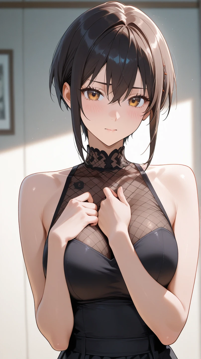 {{{nsfw:1.5}}},{{{breast grab:1.5}}},{{{breast milk:1.5}}}, nsfw, 1boy and 1girl, 1boy, orc, fat man, faceless male, vaginal, sex, girl, brown hair, short hair, bob cut, green eyes, medium breasts, {{{tears, shouting}}}, open mouth, arms behind back, spread legs, pussy, sweat, steam, {{{{{excessive cum}}}}}, dark forest, cowboy shot, {{{best quality, very aesthetic, ultra-detailed, extremely detailed}}}, perfect anatomy}}}, {{{{{{{{{{game cg}}}}}}}}}}, interspecies, beautiful detailed, vector trace, 8k, insanely detailed and intricate,, best quality, amazing quality, very aesthetic, absurdres This strange sight、beginning、Beautiful landscapes drawn in ultra-high resolution。that'It's like a realistic painting、The 8K resolution reproduces every detail without missing anything.。The scene is filled with HDR glow and cinematic lighting..、In the middle ground stands a beautiful woman with a perfect feminine figure.。She has the charm of an adult、standing in a natural pose、((The gesture of combing hair:1.3))、Beautiful woman、Fashion Sense、detailed、sophisticated style、tendency、Chic design、luxury material、fit、Color harmony、accessories、Using accessories、Consideration for your feet、bag、hairstyle、make、confident smile,big breasts