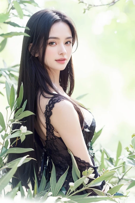 ((masterpiece)、(top-quality)、(reallistic))、beautiful a girl、Bondage style、Fantastic mythical world landscape