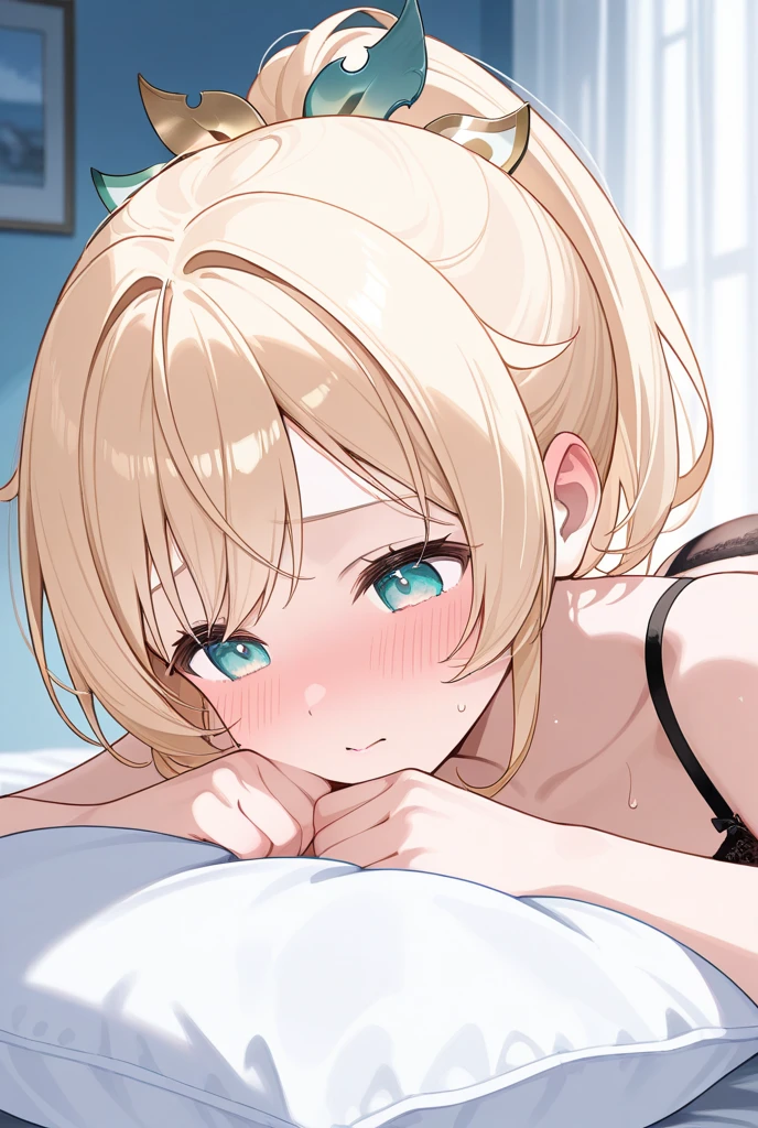 1girl,Thighs,pov,pov_facial,face,light hair,light eyes,(competition_school_swimsuit:1.5),medium breasts,Impossible,tight skin,shiny skin,masterpiece, best quality, very aesthetic, absurdres,front view,looking at viewer,oral,