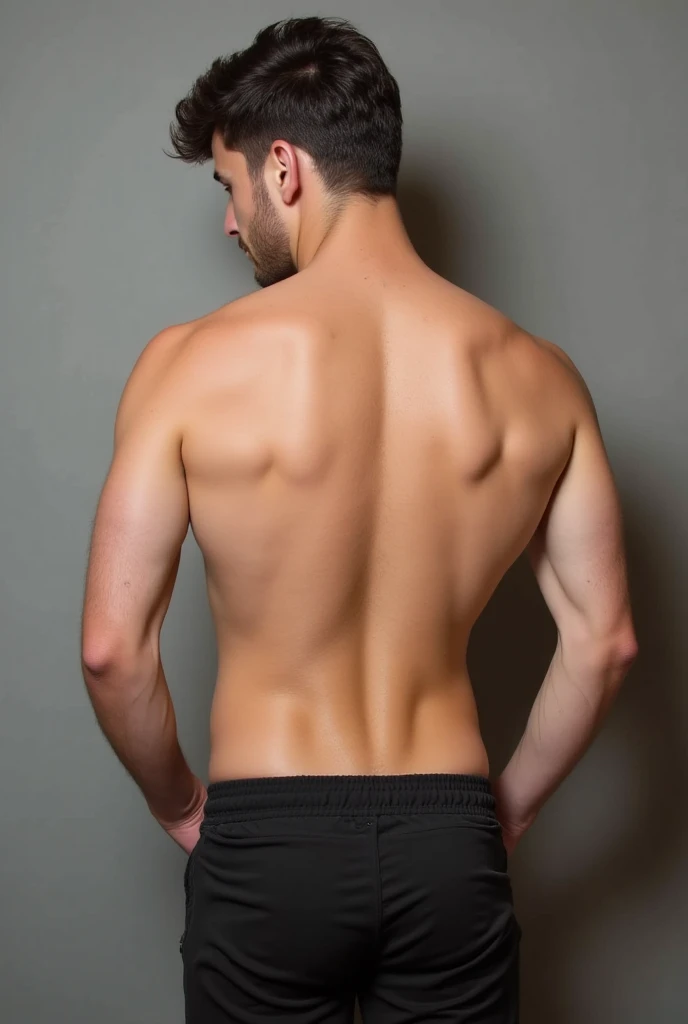 Sexy hot teen naked tanned guy with an erected penis