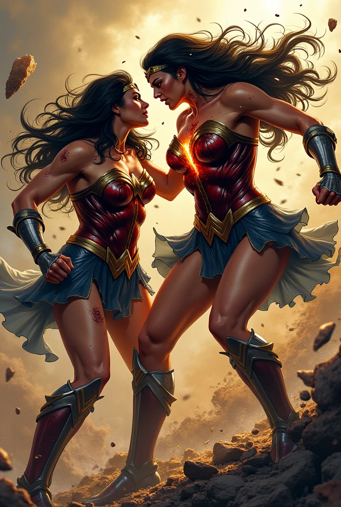 Wonder women vs black widow incredible fight scene ultra HD high resolution 4K