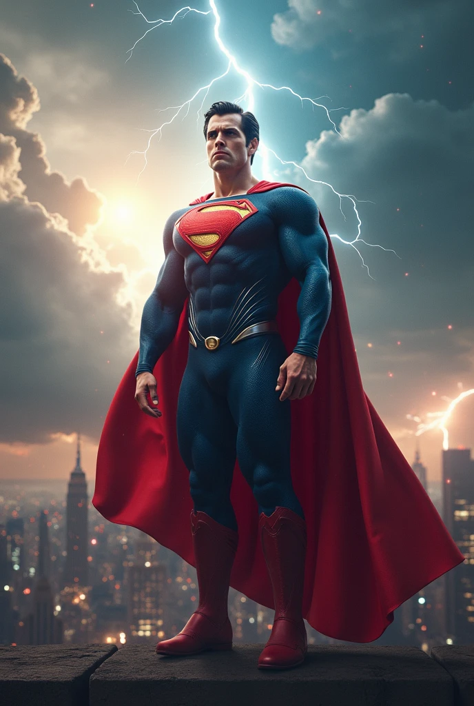 Superman wearing the Iron Man suit
