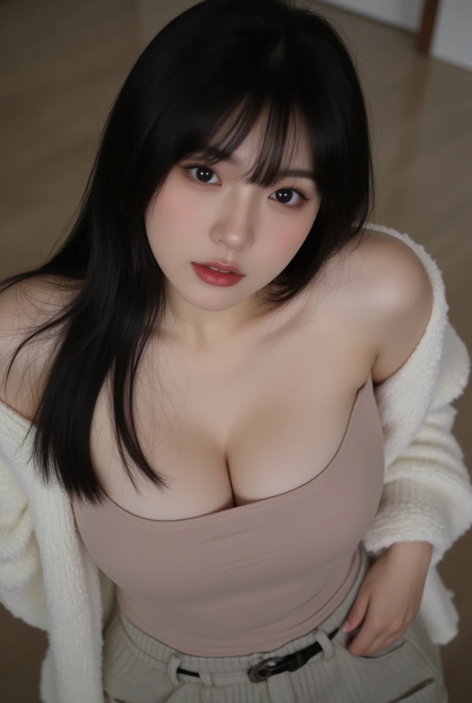 Slender body type Small face (beautiful fashion model:1.3) ((Very beautiful portrait)) (Very beautiful straight bob hair that is neatly organized down to the tips of the hair:1.3) Japanese women 22 years ago Stylish and trendy sweater in spring colors super highest quality, Face Focus, Soft Light, Ultra-high resolution, (Realistic:1.4), RAW Photos, Precise and beautiful thin eyebrows Beautiful breasts Westshot Slim figure ((Extremely detailed and high quality eyes:1.3))
1 Japanese girl, alone, cute, (Beautiful face in every detail:1.3) ((High resolution detail of human skin texture:1.3)
indoor, (Old Coffee Shop:1.3) Beautiful breasts (Beautiful straight bob hair all the way to the ends:1.3) Elegant and clean Intelligent and stylish
(Portraiture) diffused light from window Very beautiful gradation A kind smile Beautiful gradation、Cleavage、whole body