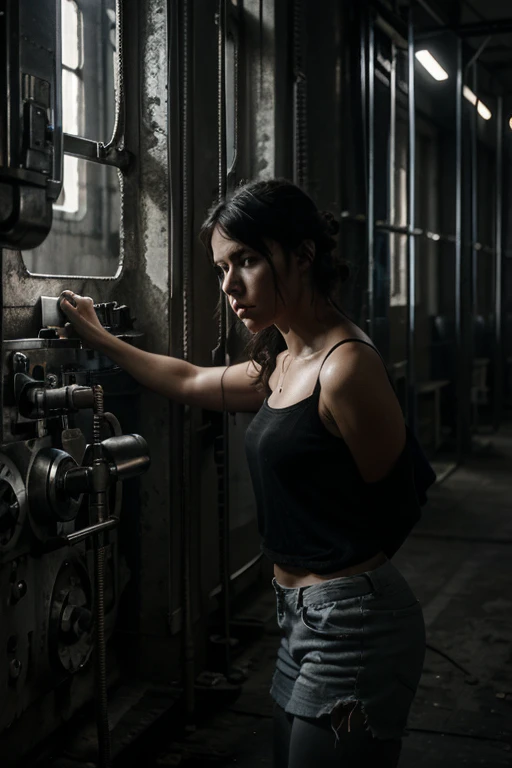 Woman in a jail